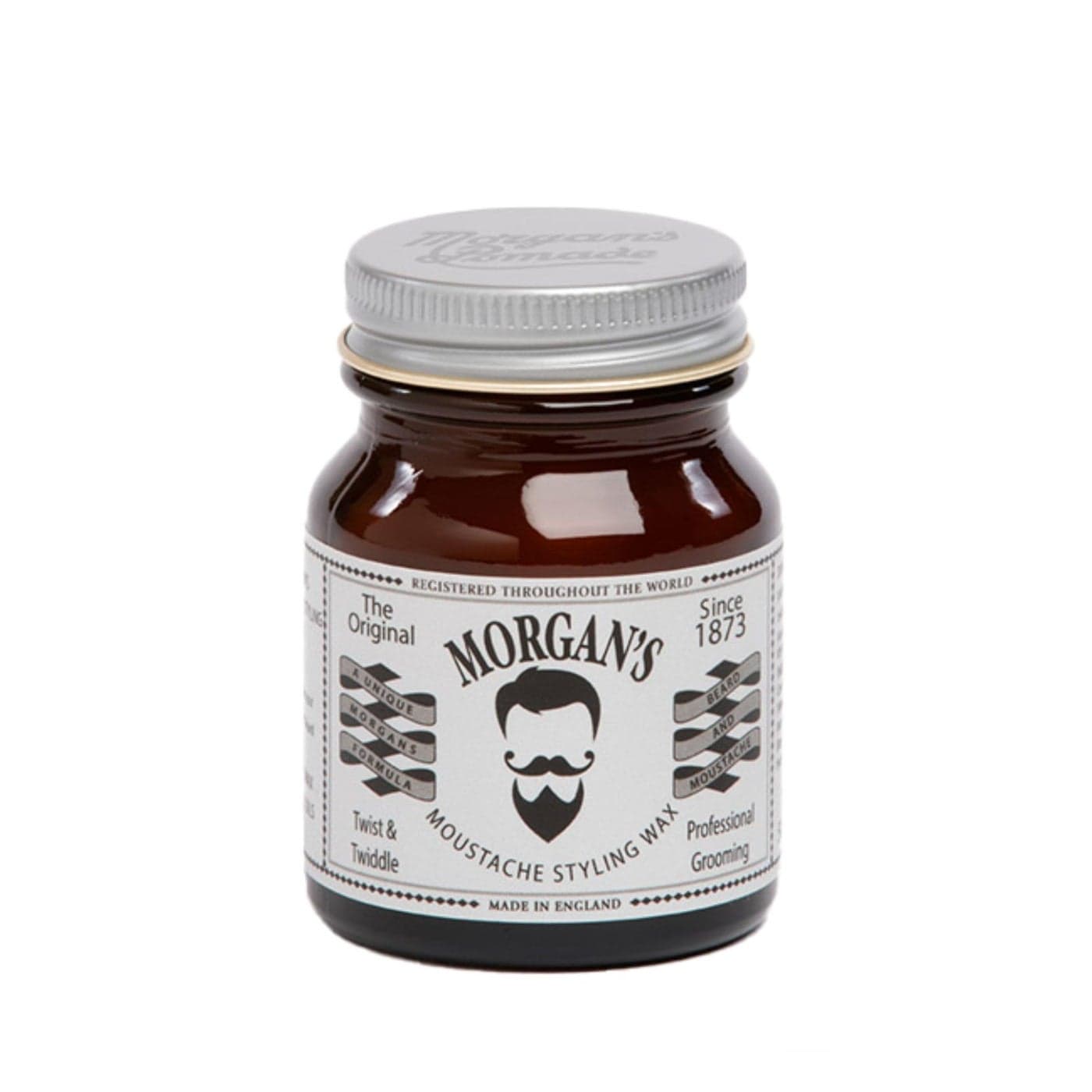 Morgans Pomade Moustache Styling Wax Twist and Twiddle UltraStiff Strong Natural Wax Perfect for Moustache Shaping and Styling with Essential Oils 176 oz