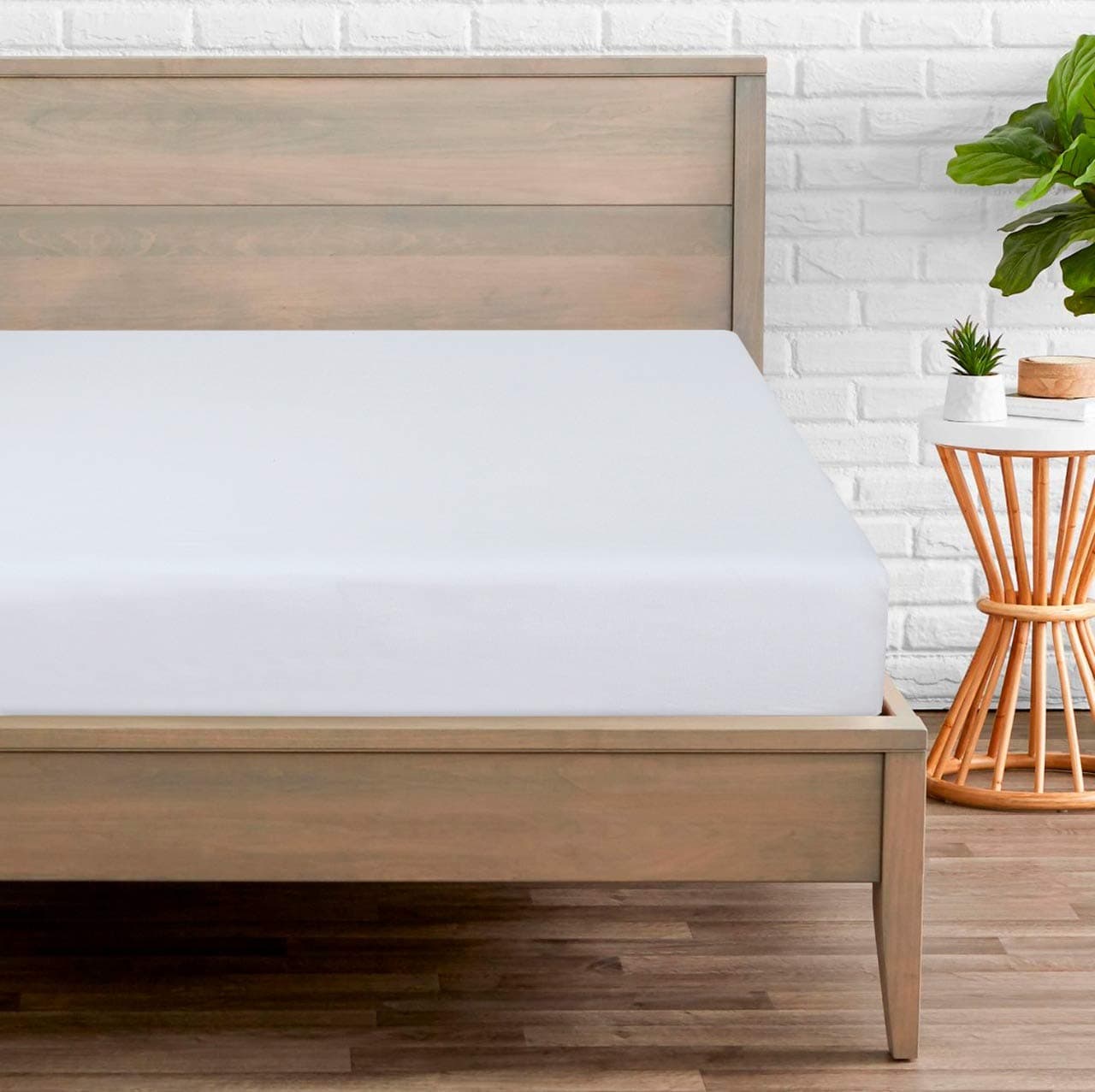 King Size Fitted Sheet 800 Thread Count Ultra Deep Fitted Sheet 46 cm 18 Inch 100 Pure Egyptian Cotton Sateen Super Soft Hotel Quality Bedding White King