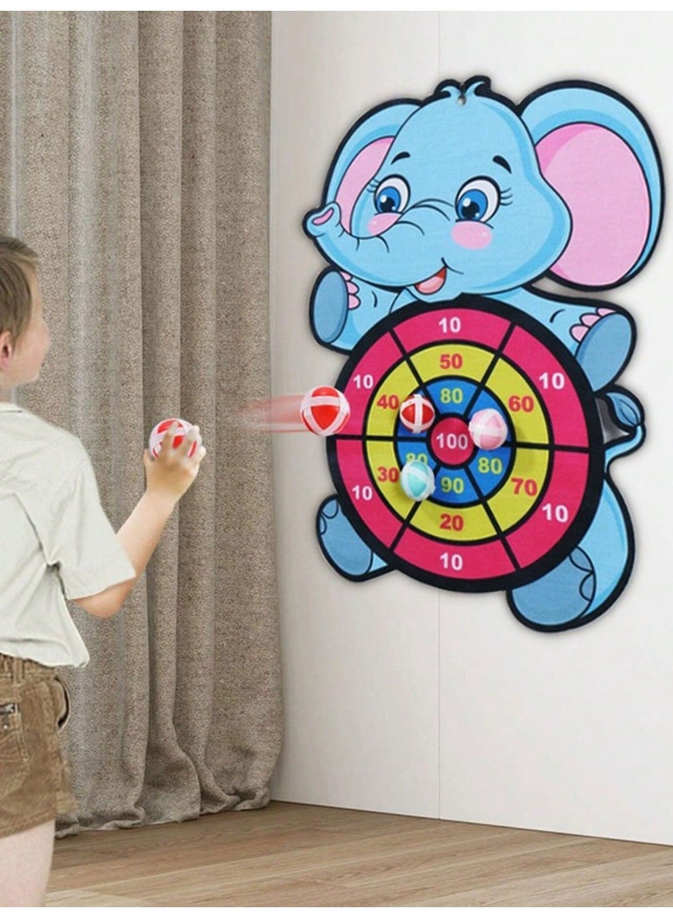 Sticky Ball Target Game Set with Sticky Balls, Dice & Metal Balls, Indoor & Outdoor Throwing Game for Kids, Parent-Child Interactive Training Toy, Fun Family Party Gift