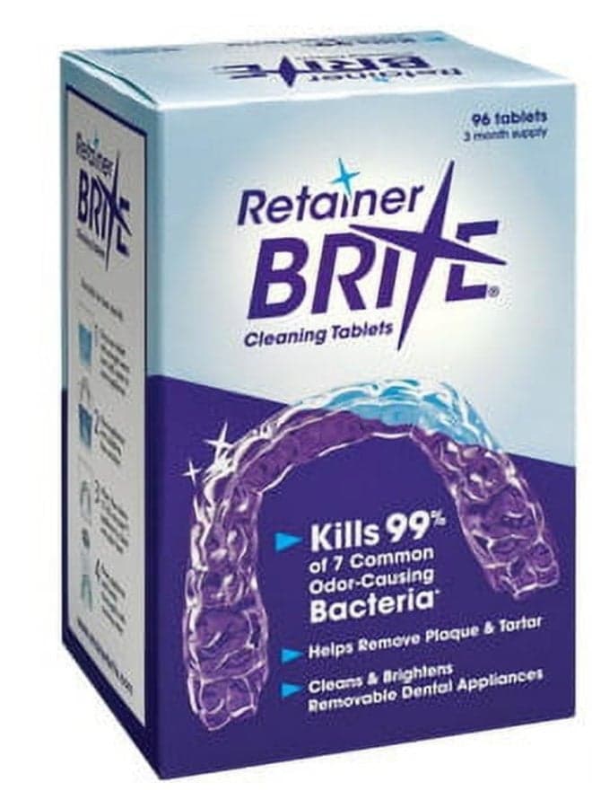 Tablets for Cleaner Retainers and Dental Appliances - 96 Count