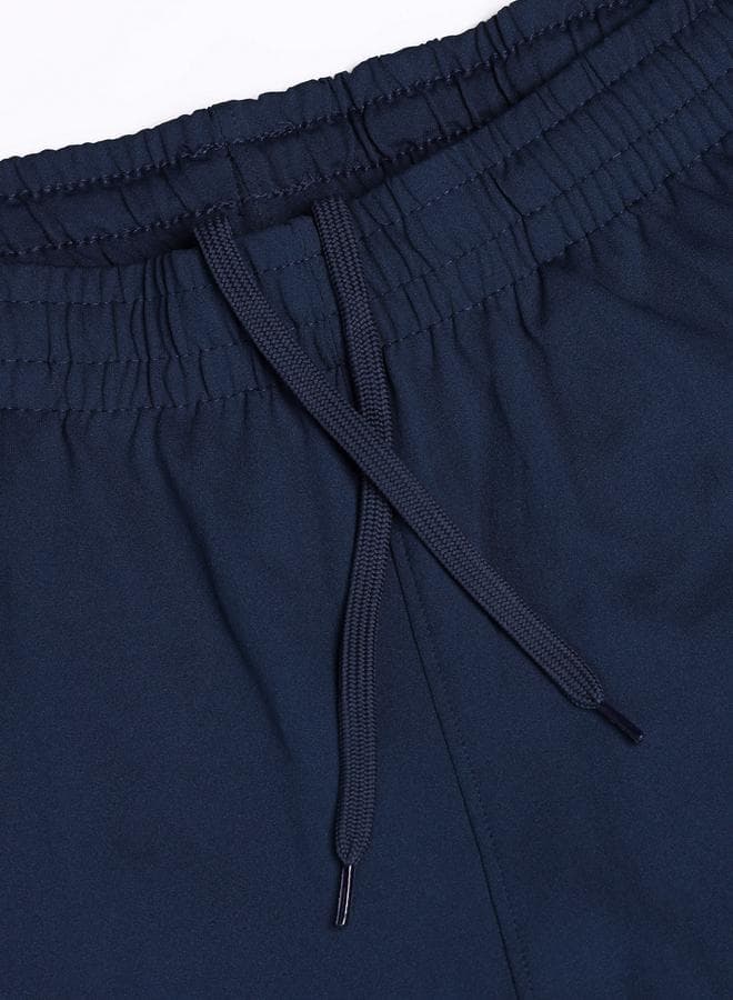 Solid Slim Fit Trackpants With Drawstring