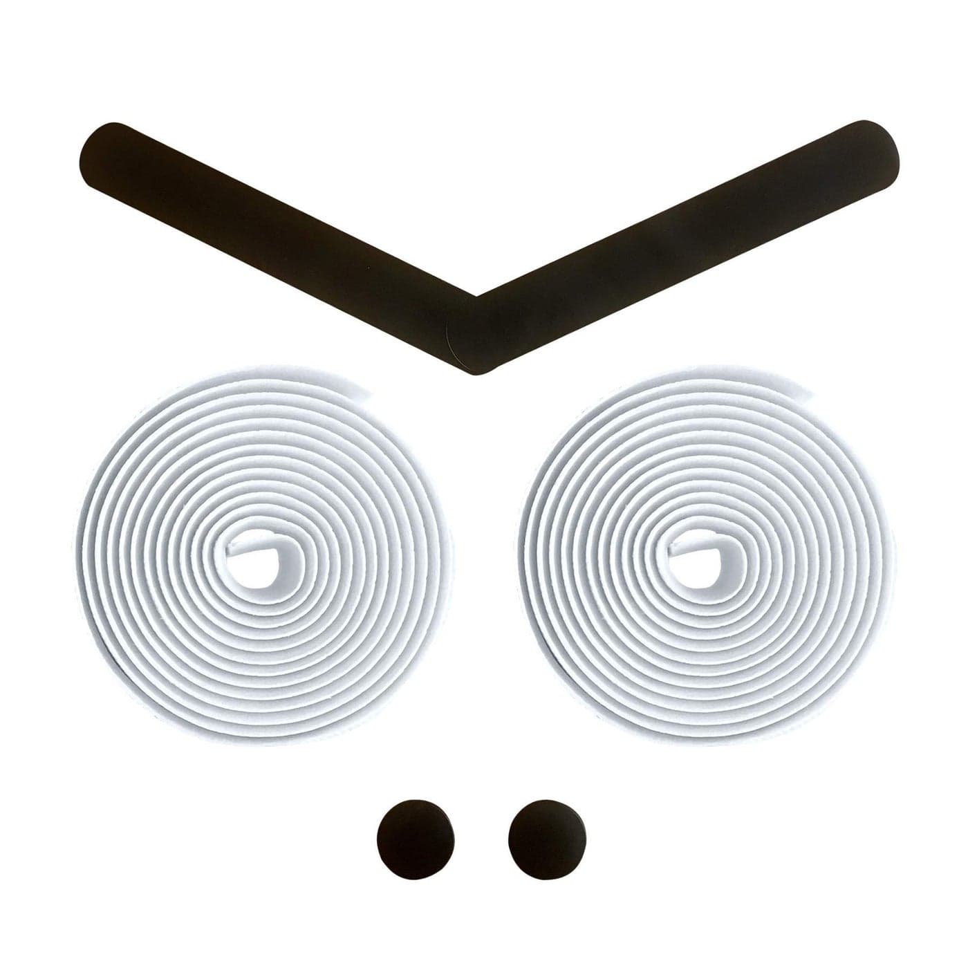 ALIEN PROS Bike Handlebar Tape EVA (Set of 2) White - Enhance Your Bike Grip with These Bicycle Handle bar Tape - Wrap Your Bike for an Awesome Comfortable Ride (Set of 2, White)