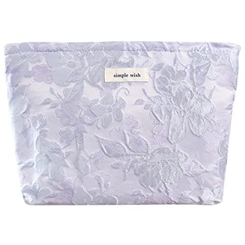 STARDW Aesthetic Floral Makeup Bag Cute Small Cosmetic Bags for Women Girls, Travel Toiletry Bag Large Capacity Zipper Makeup Pouch, Purse Organizer Pouches