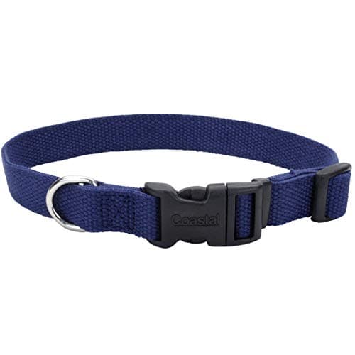 Coastal Pet - New Earth Soy - Adjustable Dog Collar, Indigo, 3/8" x 06"-08"