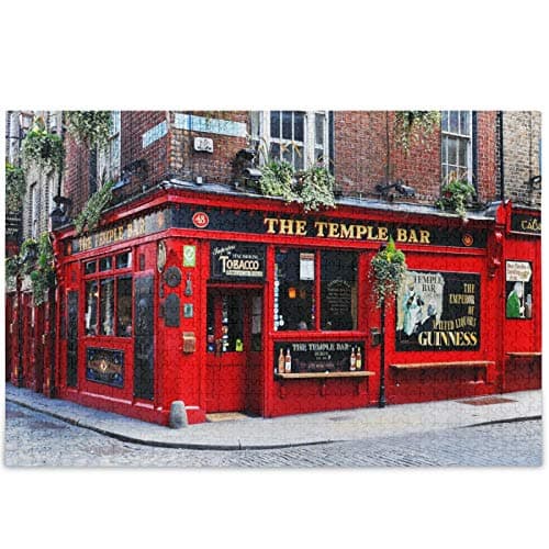 Oarencol Dublin Ireland Temple Bar Landscape Jigsaw Puzzle 1000 Pieces Puzzles for Adults DIY Gifts