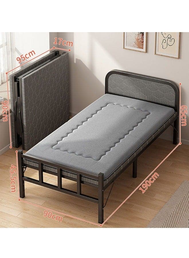 Portable Foldaway household Simple Bed companion with Lambwool Matress