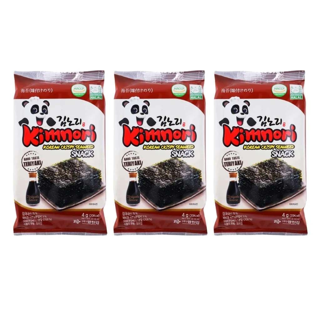 Kimnori Korean Crispy Seaweed Snacks- 3X4gms