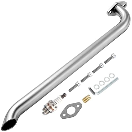 CILOYU Minibike Exhaust Pipe Kit Replacement for Lifan 79cc 105cc 1523 Engine Monster Moto 80cc 105cc Motovox MBX10 MBX11 Coleman RB100 Mini Bike Mega Moto MMB80 MMB105 Parts