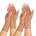 Zexhoor 2 Pairs Arthritis Compression Gloves for Women Men Carpal Tunnel Pain Relief Fingerless for Typing Both Hands