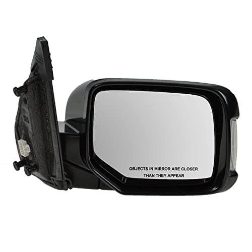TRQ Passenger Side Mirror Power Heated Memory Paint to Match Compatible with 2009-2015 Honda Pilot HO1321249
