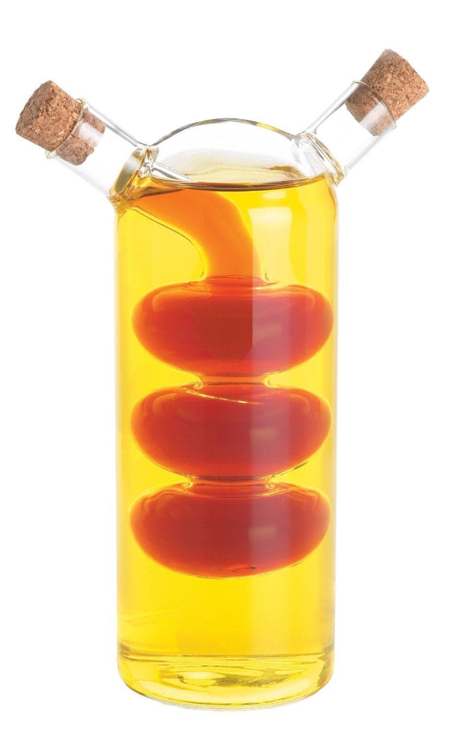 Fox Run 7053 Run Bubble Design Oil and Vinegar Bottle Bubbles Clear