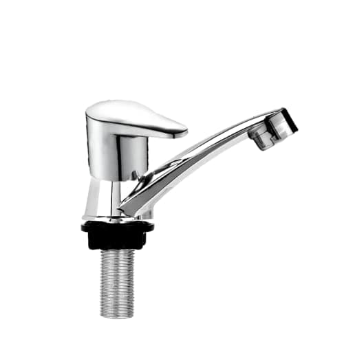 Zap Cube Series Pillar Faucet Tensile Strength/Rust Free Stainless Steel Finish Basin Tap Foam Flow for Home, Kitchen, Bathroom
