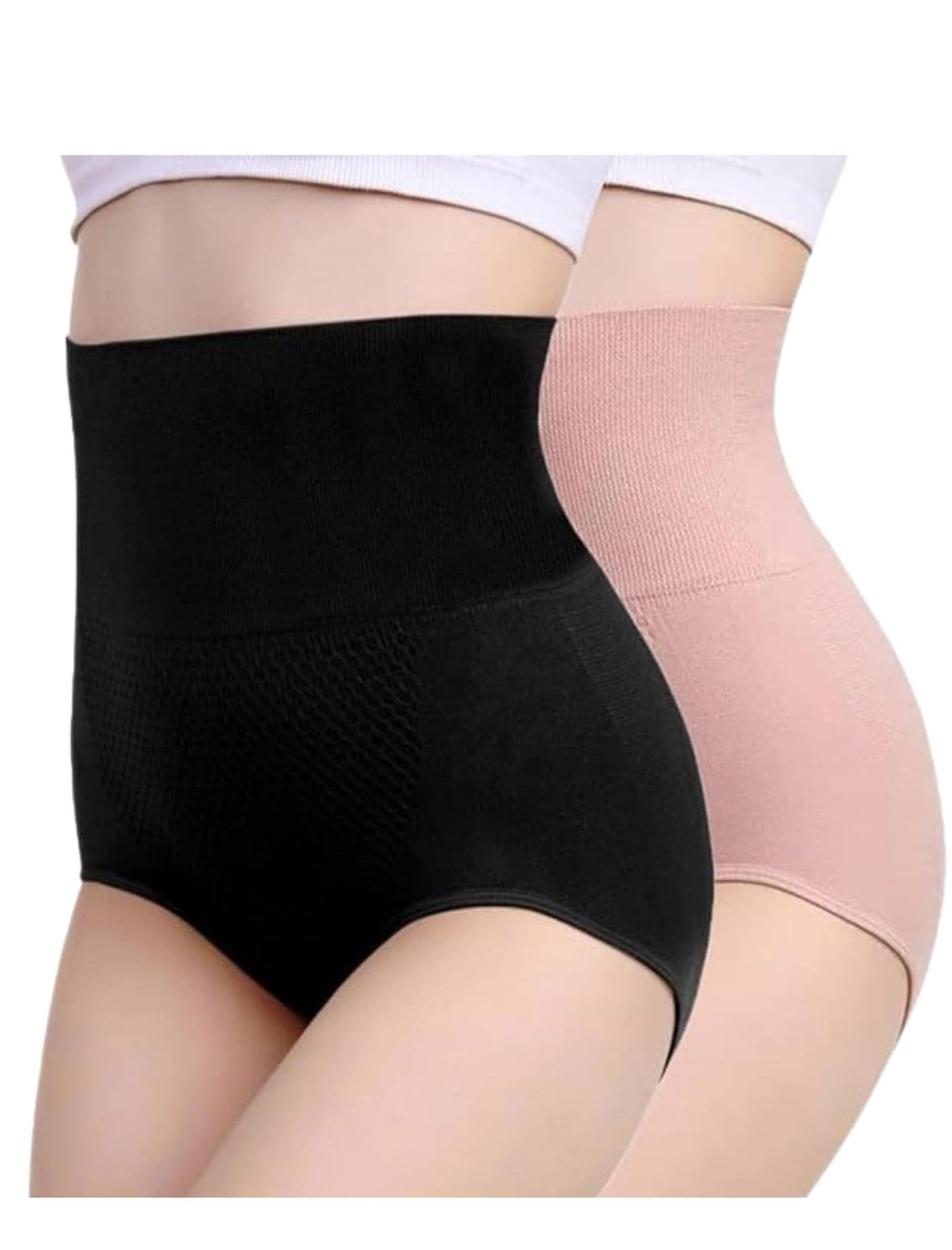 KROYWEN 4-in-1 Seamless Tummy Tucker Shapewear for Women | Body Shaper for Tummy, Thighs, and Hips - Ideal for Gym, Yoga, Exercise, Dance, Walking, Jogging - Free-Size Shapewear Upto M, L, XL, XXL