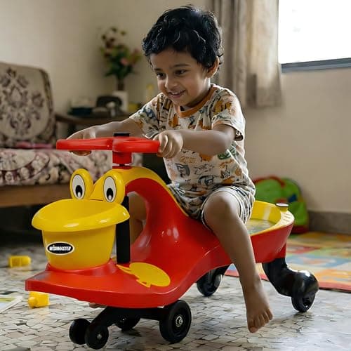 Wishmaster Swing Magic Panda Car for Kids, Twister Ride on, Non Battery Operated Baby Push Rider Without Music & Light | Self-Balancing Twist Steering | Age 2–8 Years