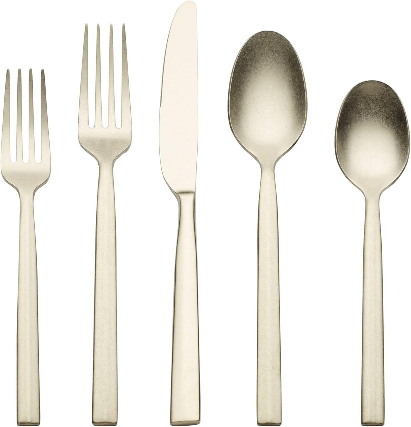 Cambridge Champagne Aero Rumble Piece Flatware Set 20 Count