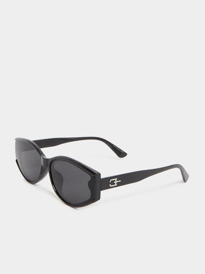 Styli Solid Cat Eye Sunglasses