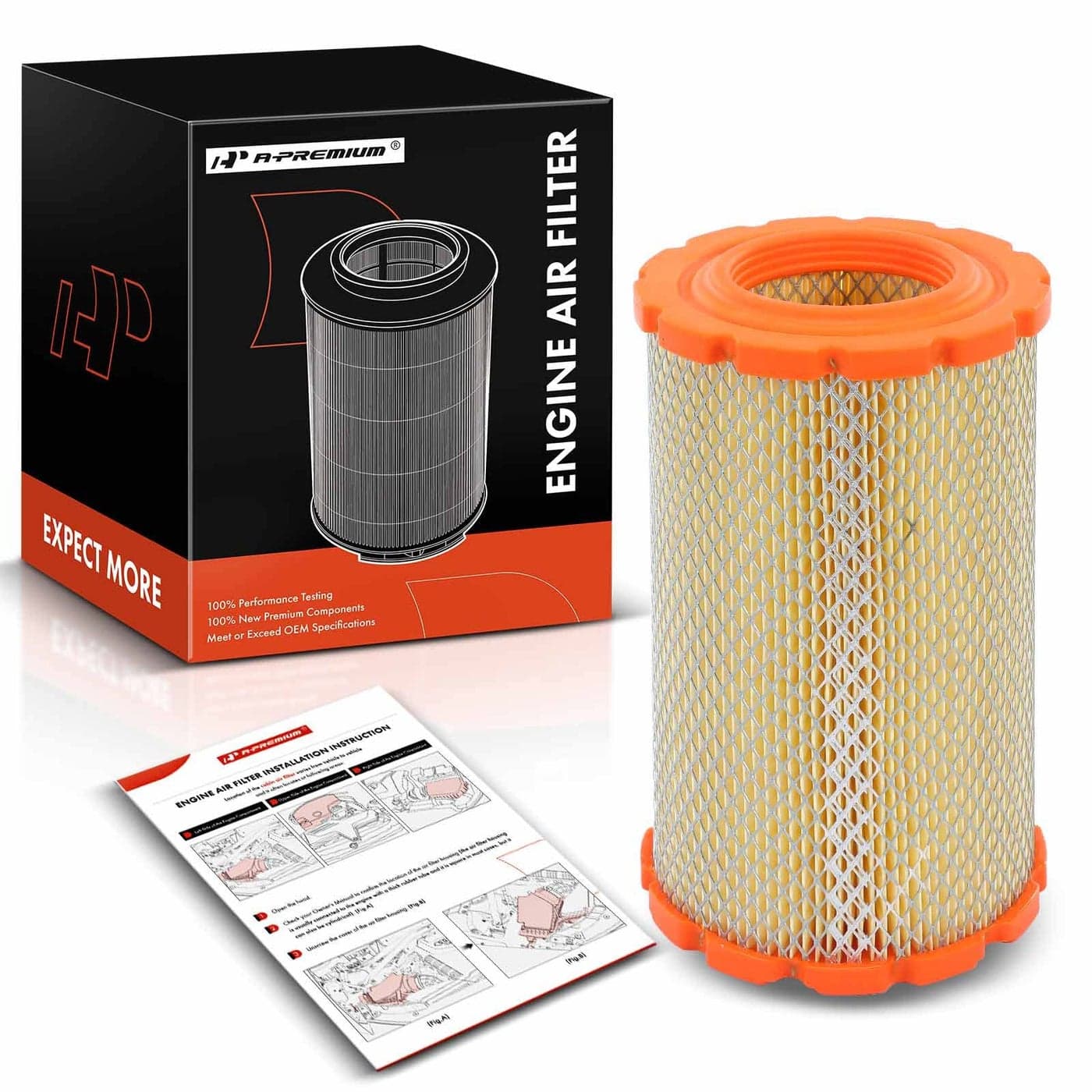 APremium Engine Air Filter Compatible with Ford Escape 20092012 Mazda Tribute Mercury Mariner 20092011 V6 30L Radial Seal