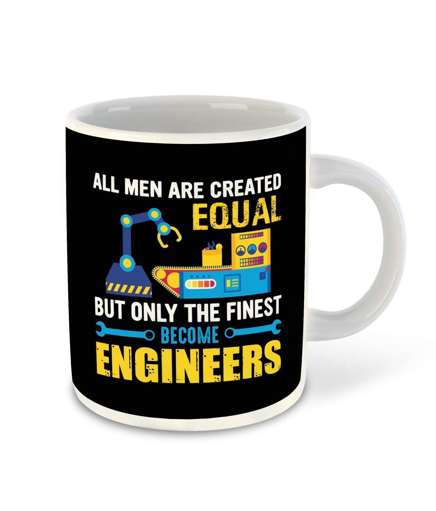 WHATS YOUR KICK Engineer Inspiration Printed White Inner Colour Ceramic Coffee Mug- Civil Engineer, Computer Engineer, Best Gift | for Engineer, (Multi 17)