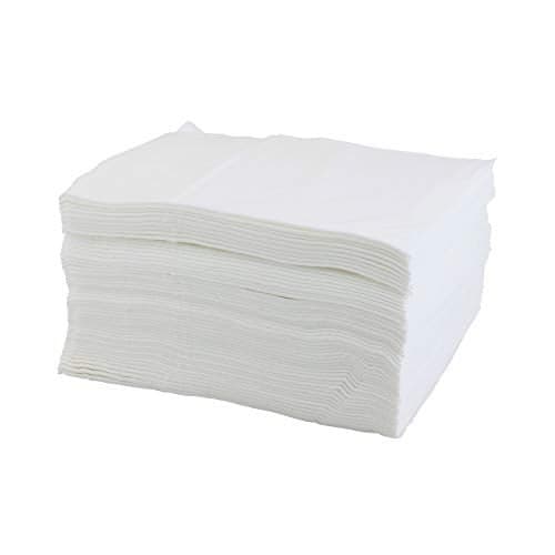 Sassyvilla 150 pcs Disposable Face towel Biodegradable White Hairdressing Towels. Salon Barbershop Salon Spa Use Travelling Beauty Parlour Hotel Use Non Woven Facial Tissue 75 GSM | 12" X 12"in