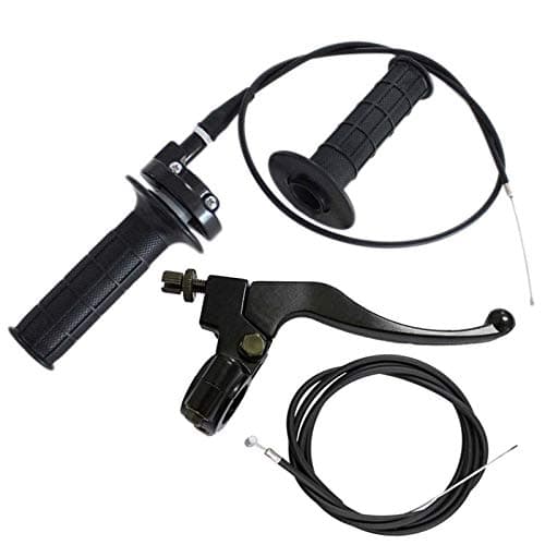 LIYYOO Throttle Cable Twist Throttle Right Brake Lever and HandleBrake Cable for Mini Bike XR80 XR100 CRF70 CRF80 CRF100 Pit Dirt Motor BikeMb165 Mb200 196cc 200cc 55hp 65hp Bike