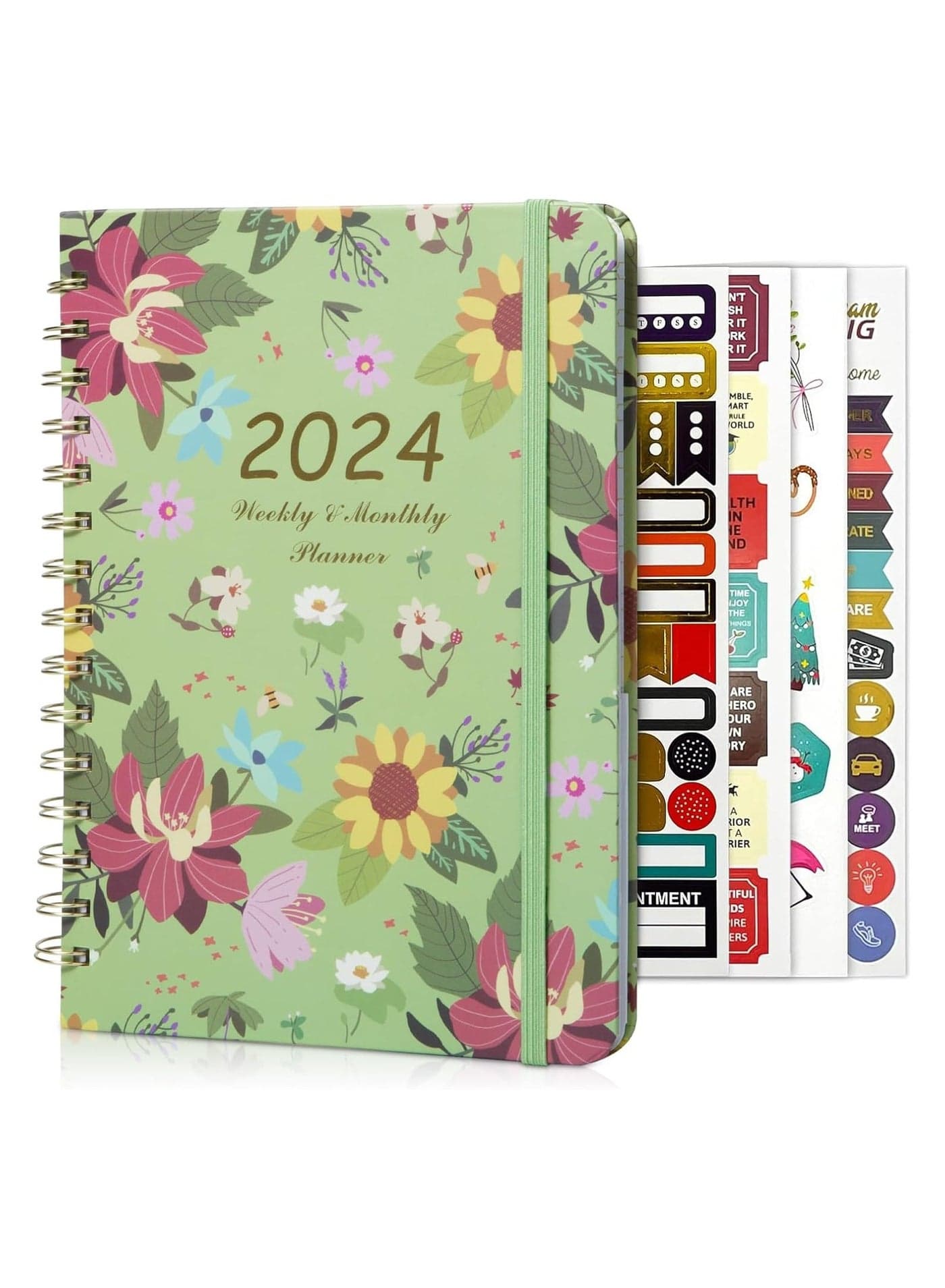 2024 Planner Undated Weekly and Monthly Life Planner to Hit Your Goals and Live Happier 12 Months Academic Daily Planner Appointment Book Yearly Agenda Productivity for Women and Men