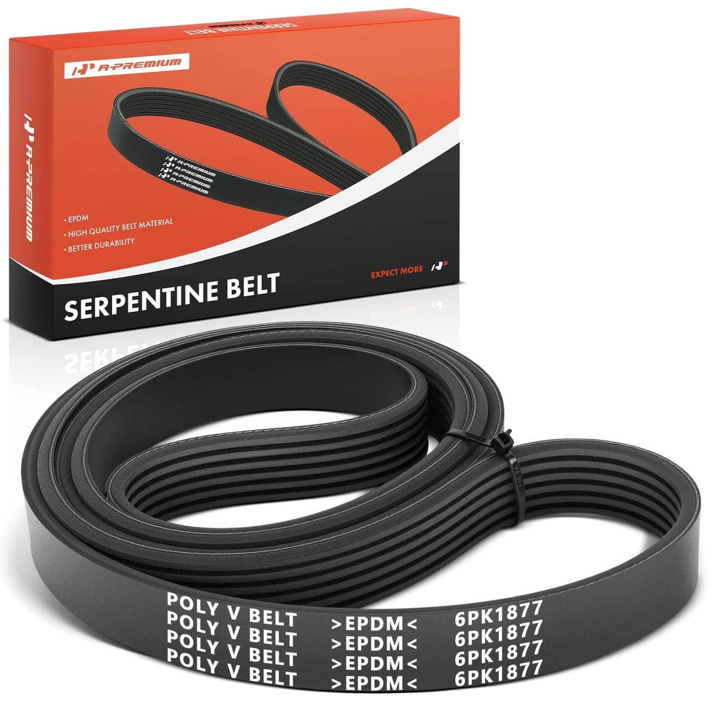 APremium Engine Serpentine Drive Belt Compatible with Volkswagen Audi Chevy MercedesBenz Mitsubishi Suzuki Toyota Cars Corolla Jetta Passat Golf A4 Matrix A6 Lancer C230 More