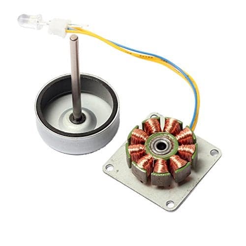CrocSee Micro 3 Phase AC Mini Hand Brushless Motor Generator Model Science Experiment Teaching Aid Kit DIY