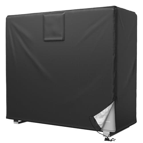 HOMNUTS Mini Split Air Conditioner Cover for Outside AC Units 378 x 165 x 326 inches Waterproof AC Cover with Vent Hole Outdoor Rectangular Air Conditioner Covers for AC Units