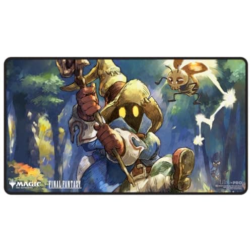 Ultra PRO - Final Fantasy x Universes Beyond Vivi, Stray Black Mage Black Stitched Playmat for Magic: The Gathering | Card Game Playmat, Final Fantasy Collectibles, Desk Mat Mousepad