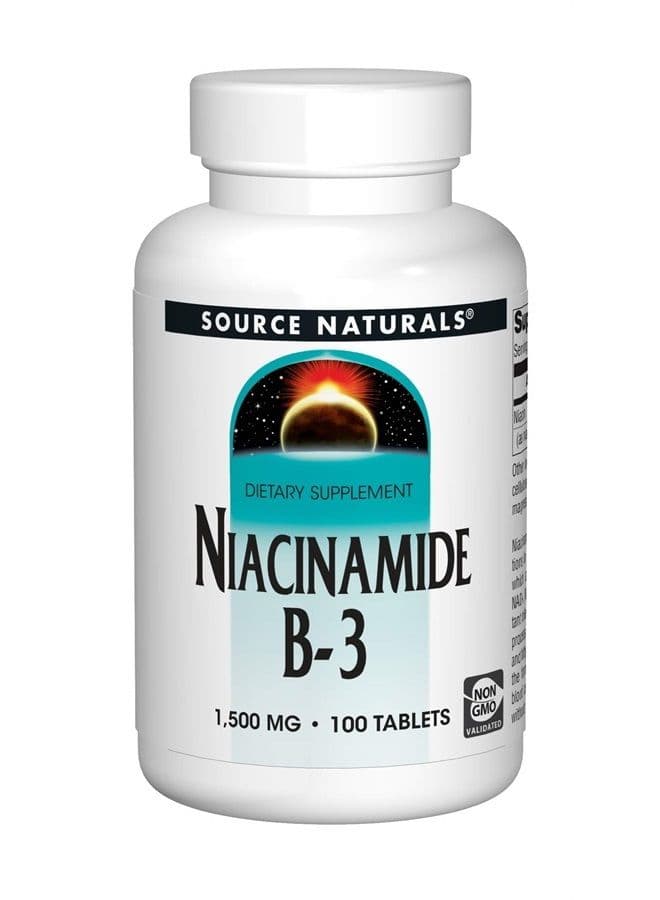 Niacinamide B-3, 1500 mg Dietary Supplement - 100 Tablets
