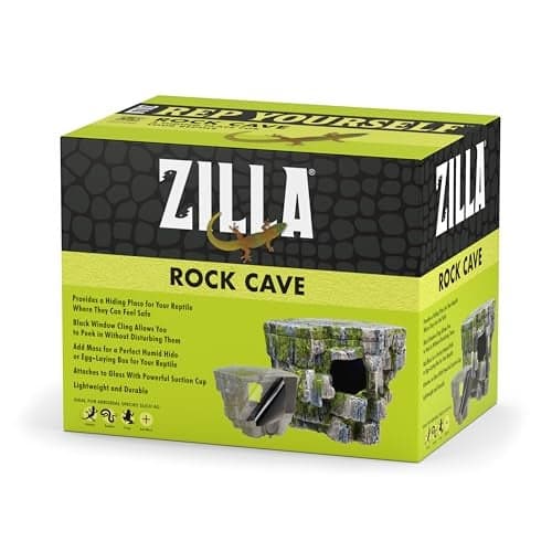 Zilla Vertical Décor Rock Cave 8.75 x 5.875 x 7.25",Grey