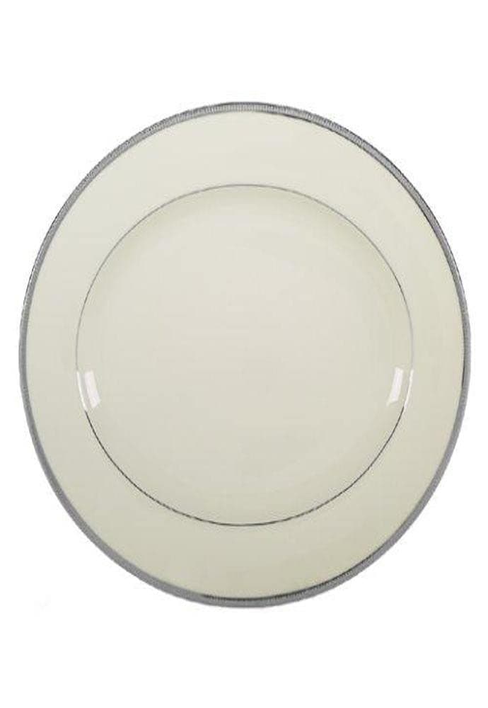 Lenox Tuxedo Platinum Serving, Oval Platter, 13-in, Ivory