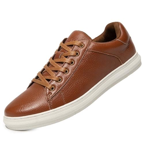 Arkbird Mens Fashion Sneakers Classic Casual Dress Shoes Stylish Lace-up Oxford Shoes for Men Brown