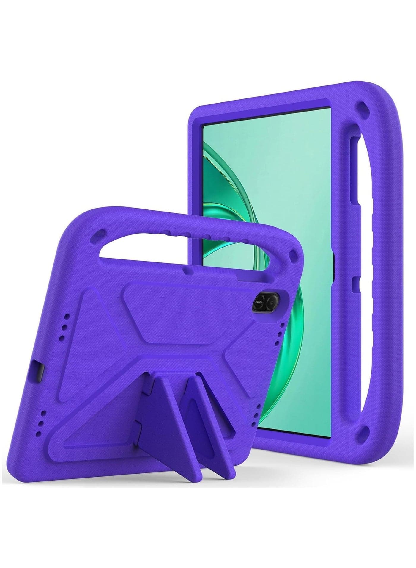 Case Compatible with Honor Pad X8a 11.0 Inch 2024, Lightweight EVA Kid Friendly Shockproof Protective Case with Handle and Hidden Bracket Cover with Honor Pad X8a 2024 (Purple)