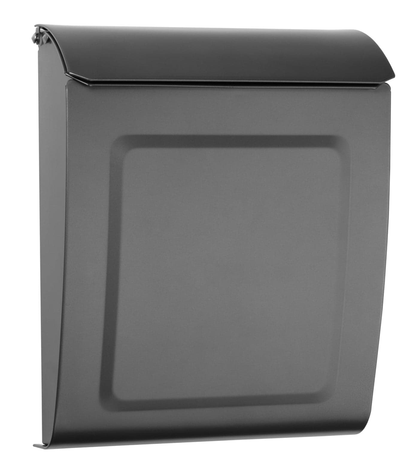 Architectural Mailboxes Aspen™ Locking, Vertical Wall-Mounted Mailbox for Outside, Modern Metal Galvanized Steel Small Mail Box with Lock and Key Drop Box, Graphite