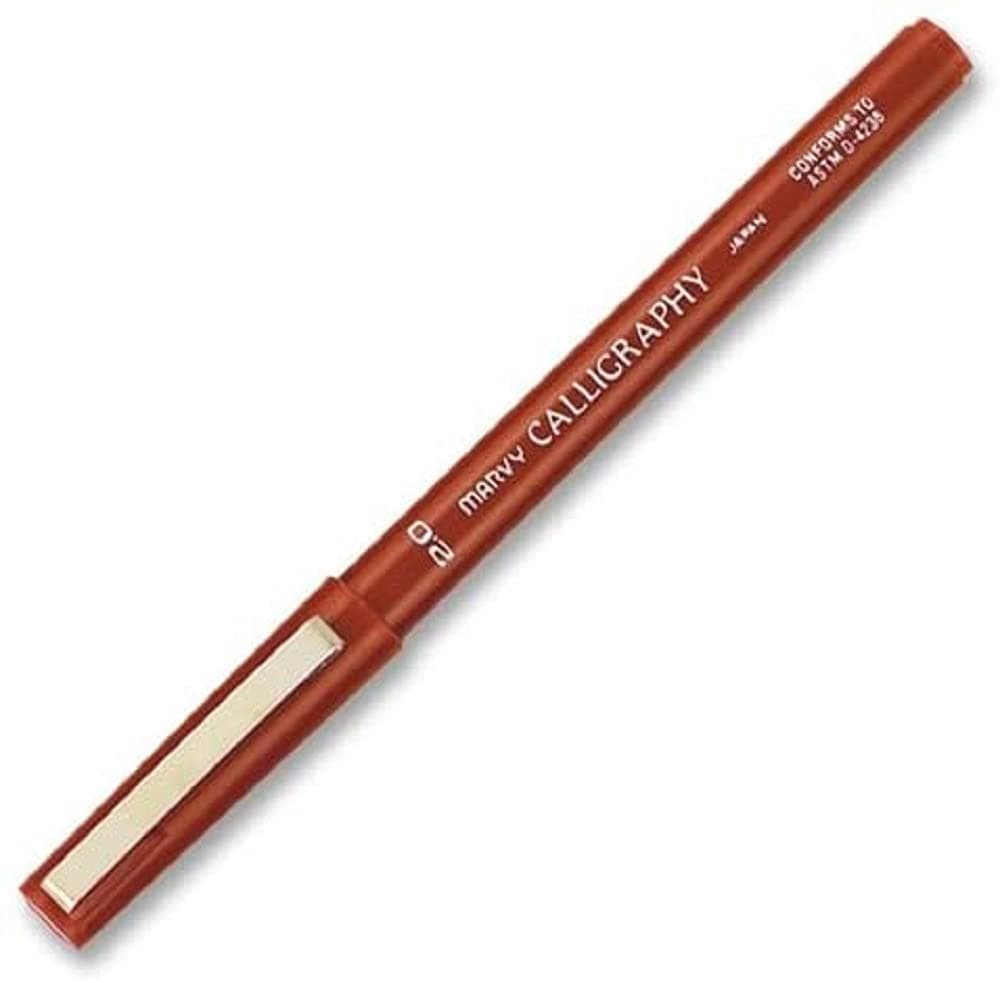 Calligraphy Marker Fine Point 20mm Burgundy