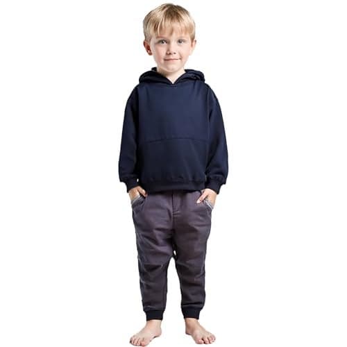 T2F Boys Cotton Hooded Neck Sweatshirt(BYS-OS-HD-SS-01_Navy_5-6 Years)
