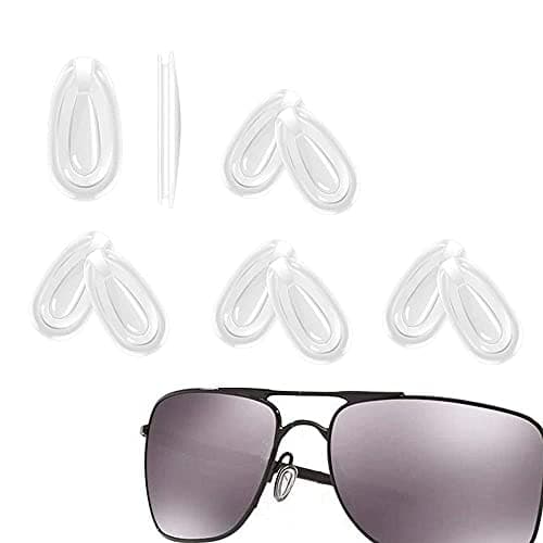Eyeglass Nose Pads Sunglasses for Oakley Replacement 5 Pairs OO4079 OO9174 OX3122 OX5126 OX5115 OX5118 Eyewear Glasses Pieces Soft Silicone 11.8x7mm