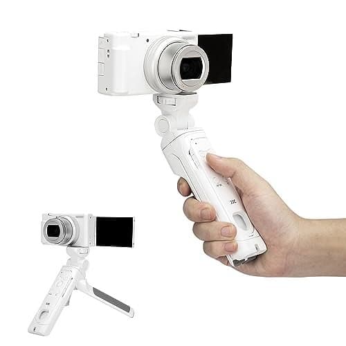 JJC GP-VPT2BT Wireless Bluetooth Remote Shooting Grip & Mini Tripod for Sony ZV-E10 II ZV-1F ZV1F ZV-1 II ZV1 ZV-E1 RX100 VII A6100 A6600 A6700 A7C II A7CR A7R V IV A7SIII A7IV A7III RX1R III FX30 FX3