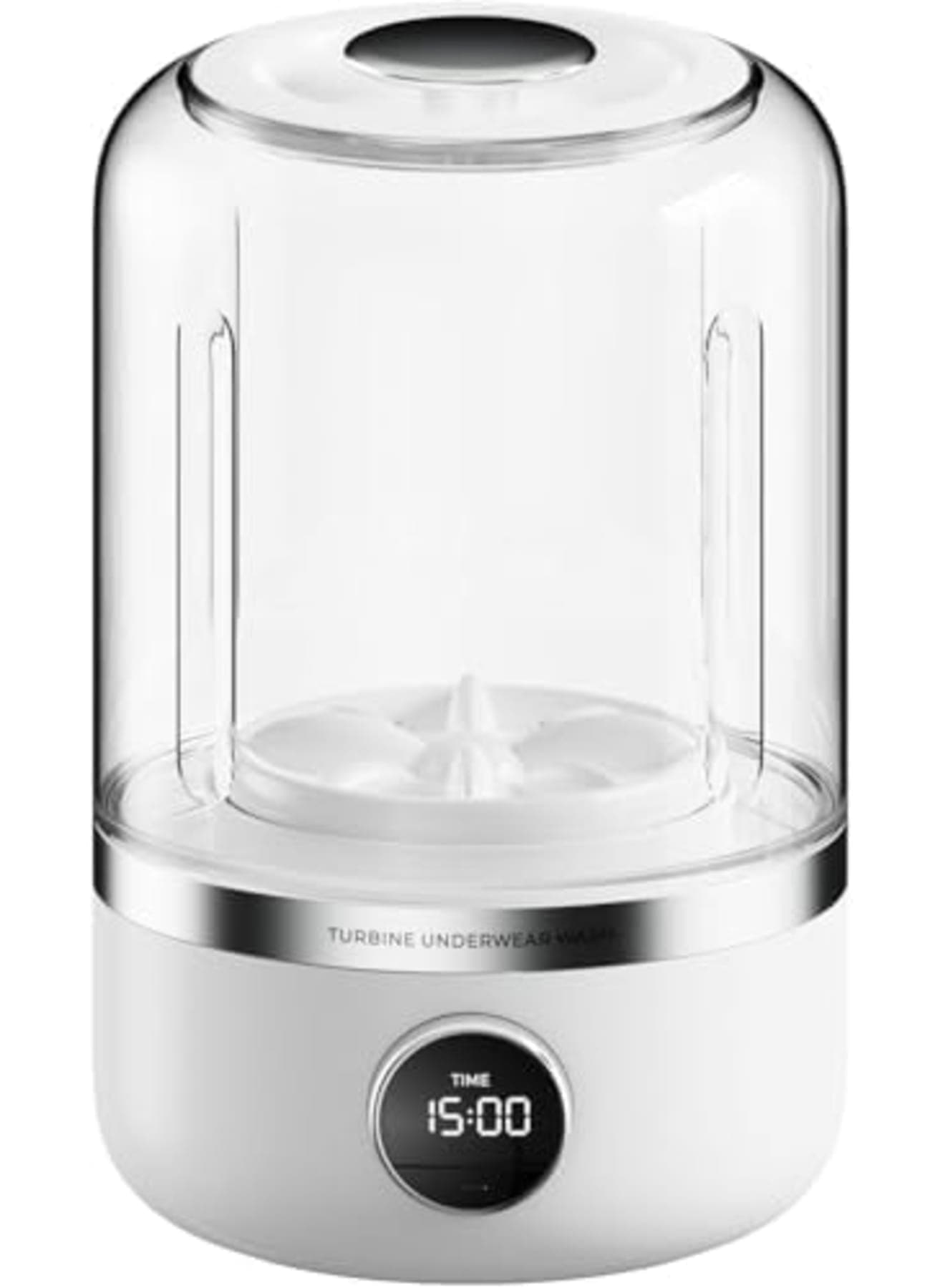 Mini Portable Washing Machine,1.2L Compact Washer for Small Loads,Ideal for Washing Underwear,Socks,and Delicates,Perfect for Apartments,Hotels,Travel,Energy Efficient,Space-Saving,Easy to Use(White)