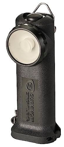 Streamlight 90520 Survivor 175-Lumen Rechargeable Safety-Rated Firefighter Right Angle Flashlight Without Charger, Black