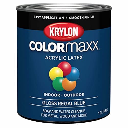 Krylon® COLORmaxx™ Brush-On, Gloss, Regal Blue, 1 Quart