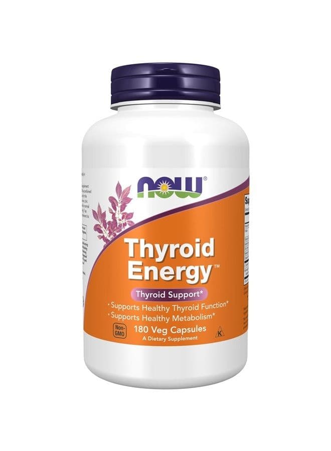Supplements, Thyroid Energy™, Iodine and Tyrosine plus Selenium, Zinc and Copper, 180 Veg Capsules