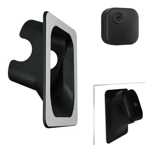VVHOOY Window Mount Compatible with Blink Outdoor 4 Camera (4th Gen), Secured Camera Glass Wall Holder 20-Degree Angled Mount No Screws, Self-Adhesive Monitoring for Glass Windows/Doors, Black