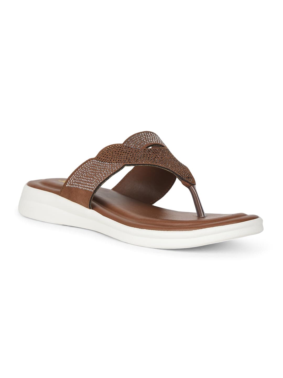 Bata Women's Casual Thong Slipper - Stylish, Comfortable & Lightweight Tan