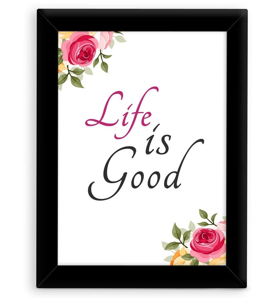 TIED RIBBONS Inspirational Quotes Wall Frames Motivational Quotes Wall Posters with Frames for Home Office kids Room Boys Girls Living Room Bedroom Study Room Classroom