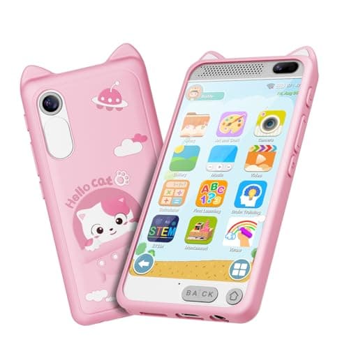 Kids Smart Phone for Girls 397 Touchscreen Kids Phone Toys for 312 Birthday Dual Camera Builtin 8G SD Card Cell Phone for Boys Girls ToysPink