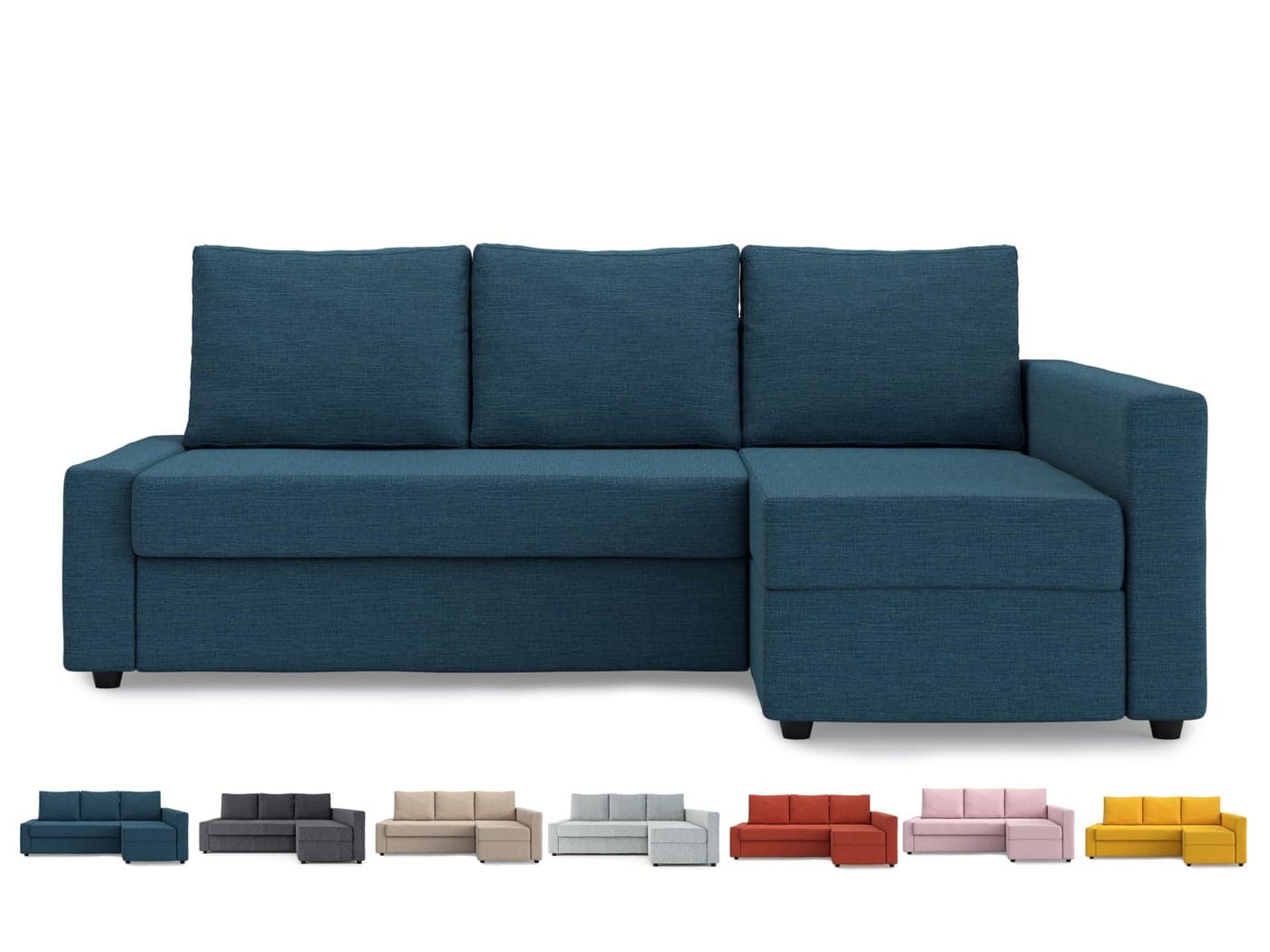 MASTERS OF COVERS Snug Fit Friheten Slipcover for The IKEA Friheten with Chaise Corner Cover Sofa Bed Cover Sectional Slipcover Replacement Navy BlueCover OnlyNot Sofa