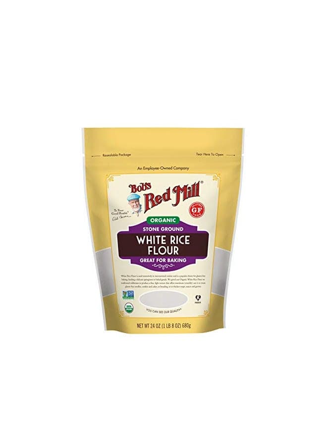 Bob's Red Mill Organic White Rice Flour, 24 Ounce
