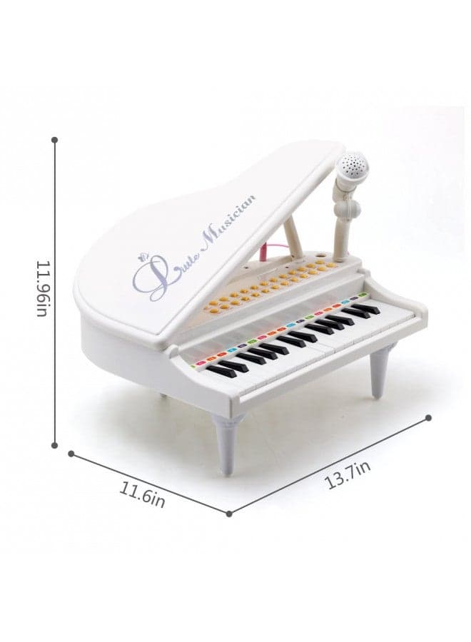 Amy&Benton Piano Keyboard Toy for Kids Piano Keyboard Toy for Toddlers 31 Keys Toy Piano for Baby Toddler Piano White Birthday Gift Toy for 3 4 Year Old